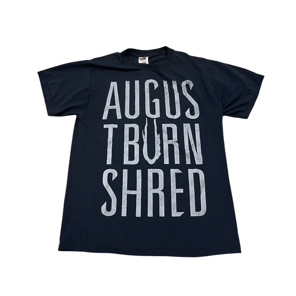 August Burns Red Shirt Mens Medium Black Band Print Short Sleeve